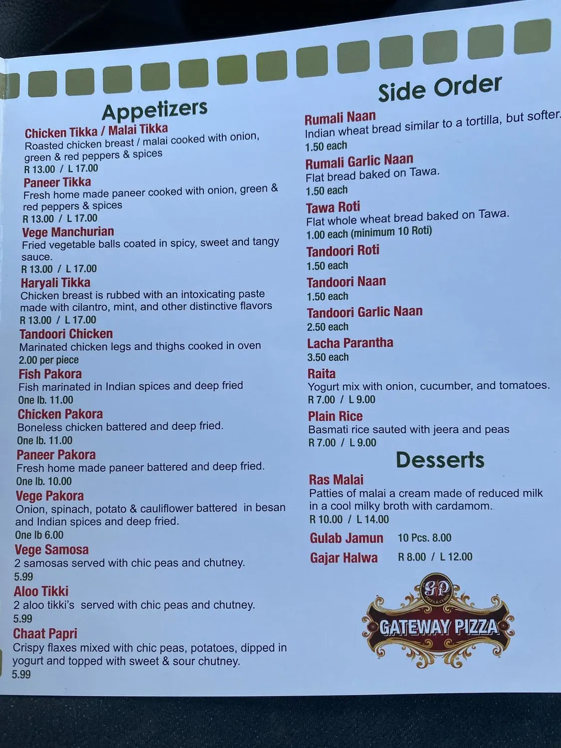 Menu 2