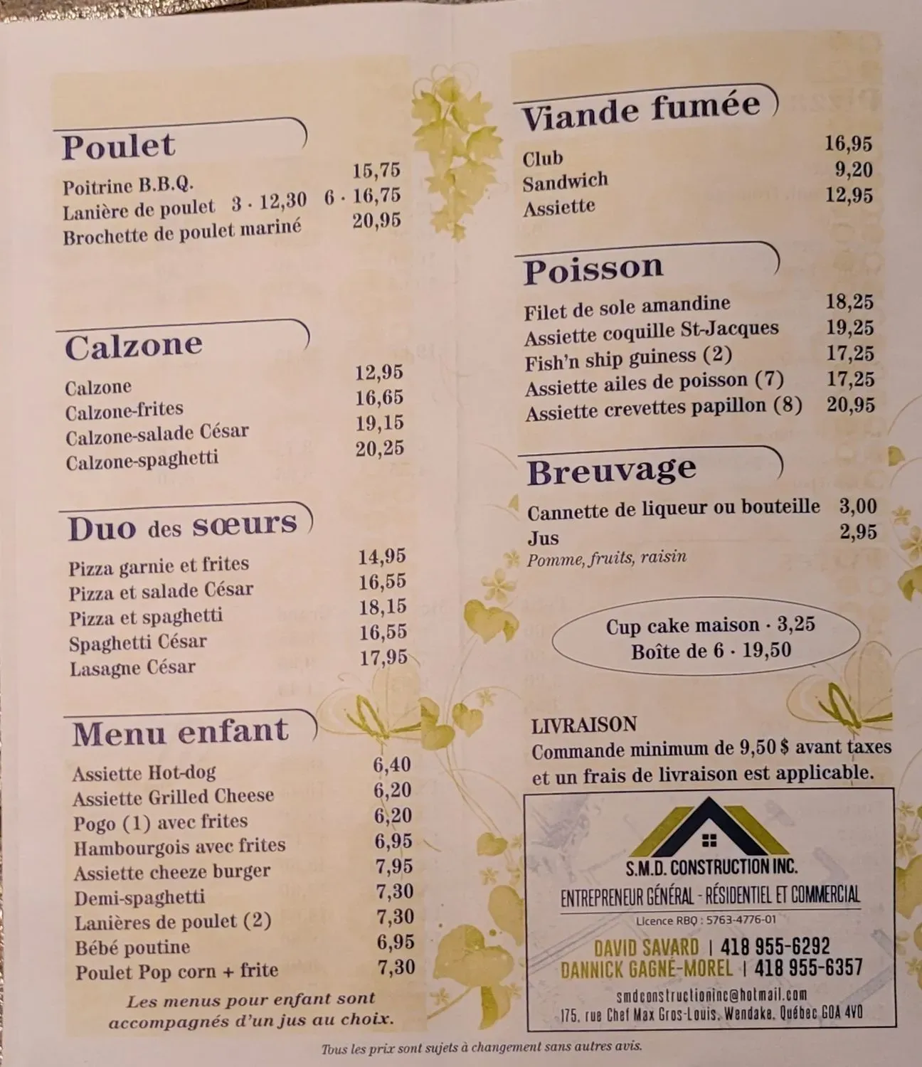 Menu 1