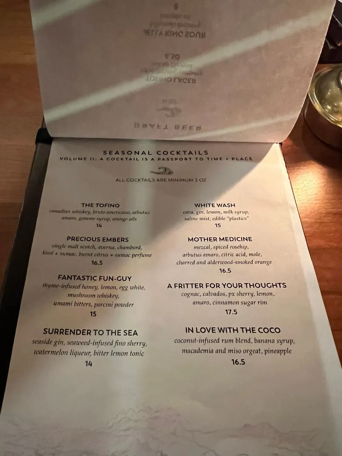 Menu 5