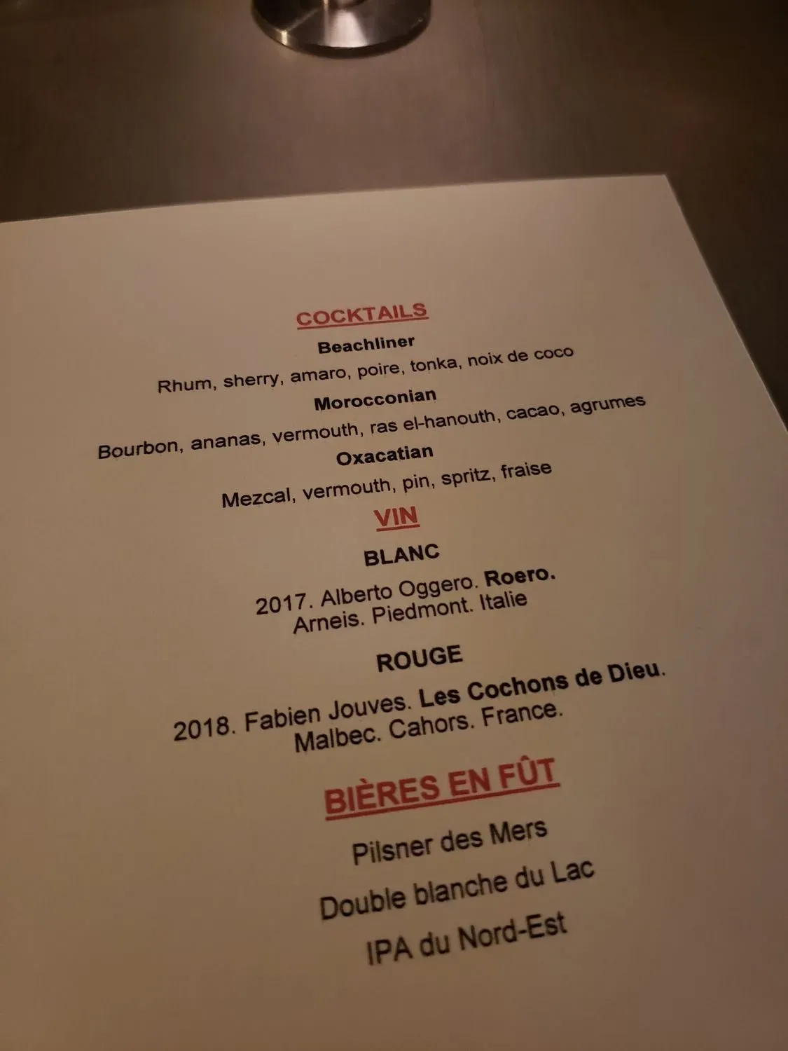 Menu 1