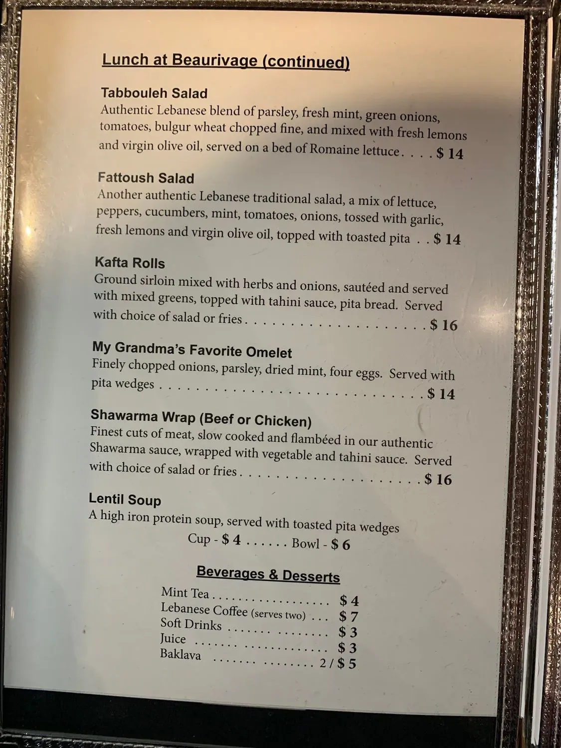 Menu 2