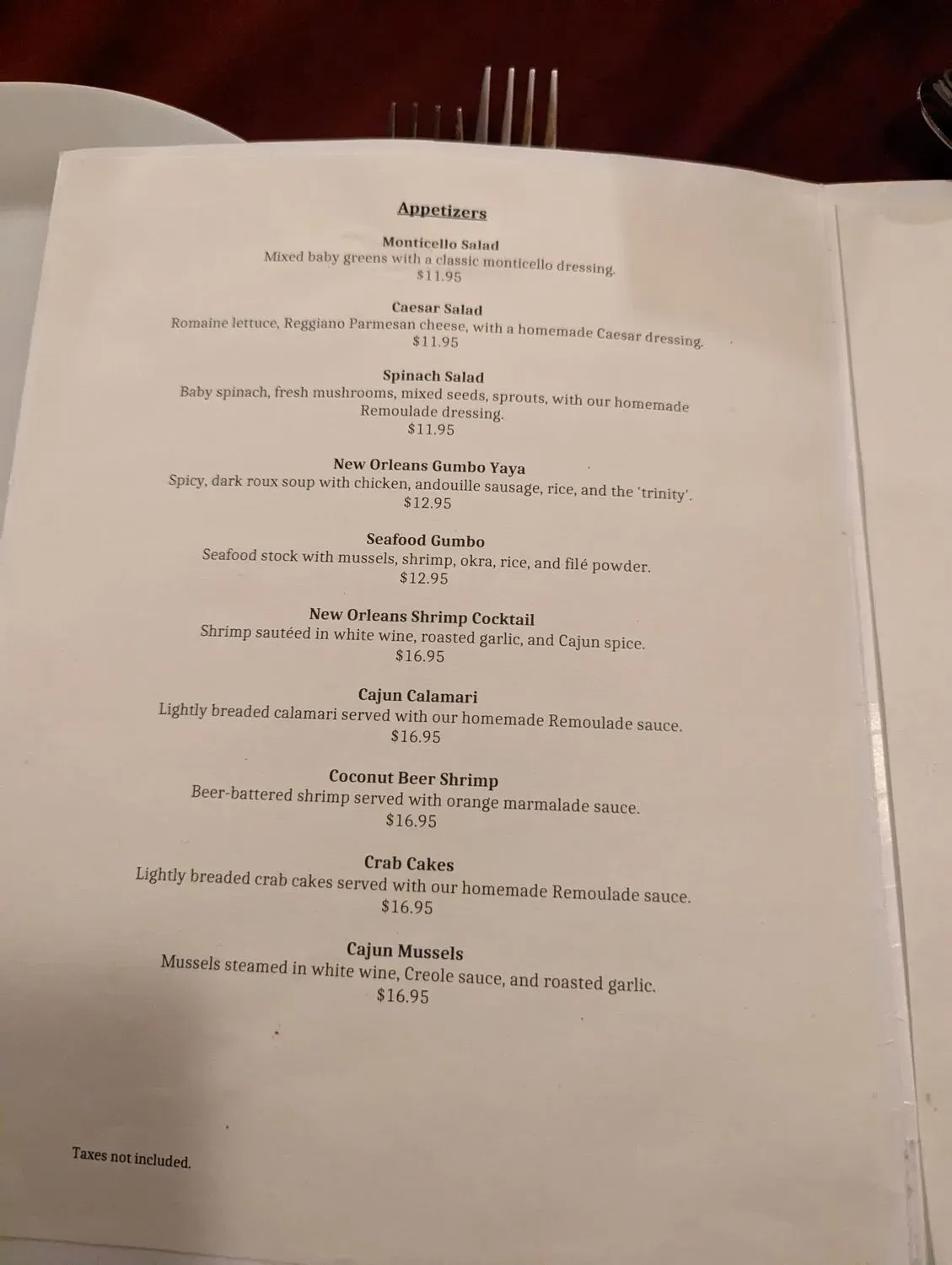 Menu 2