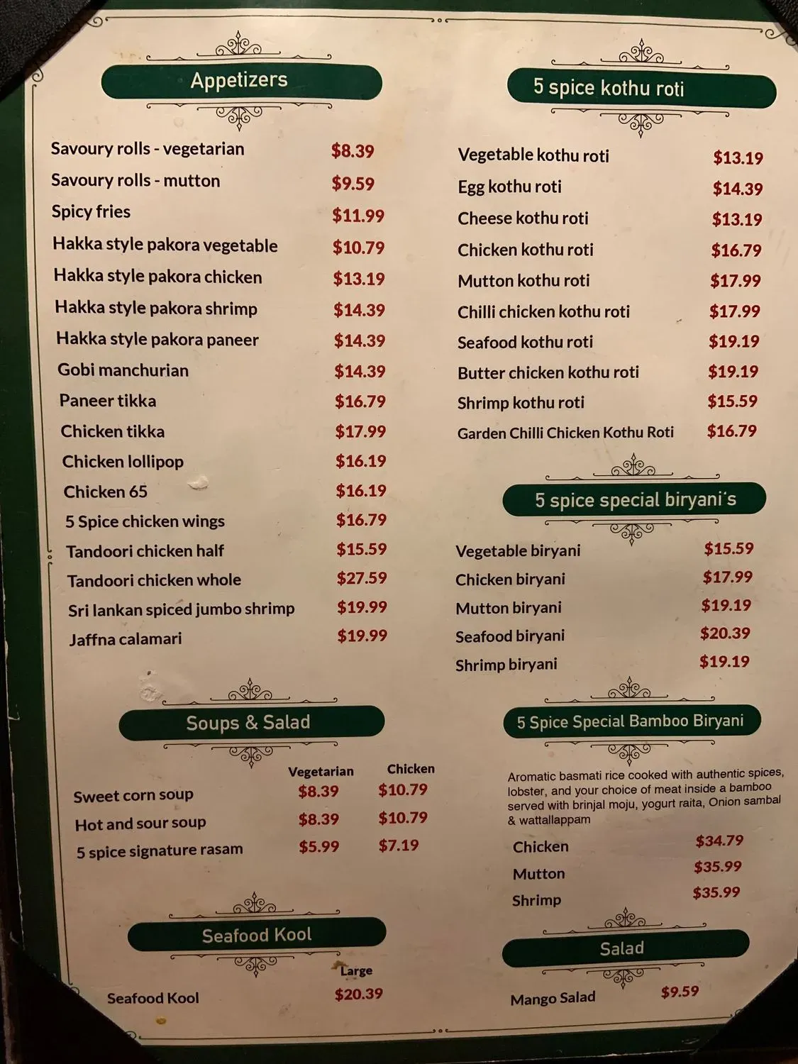 Menu 4