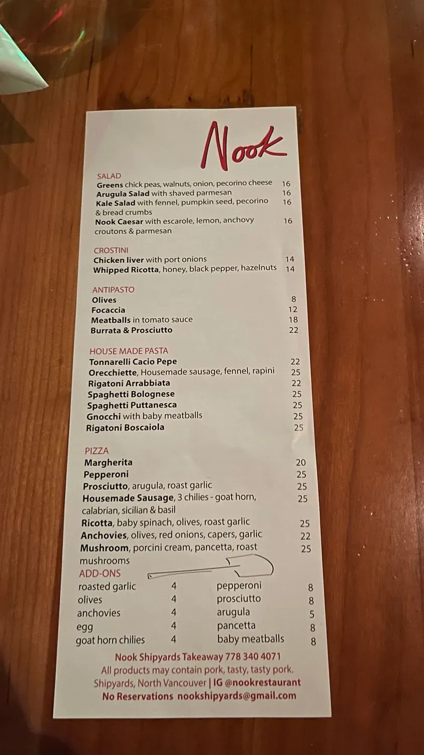 Menu 5