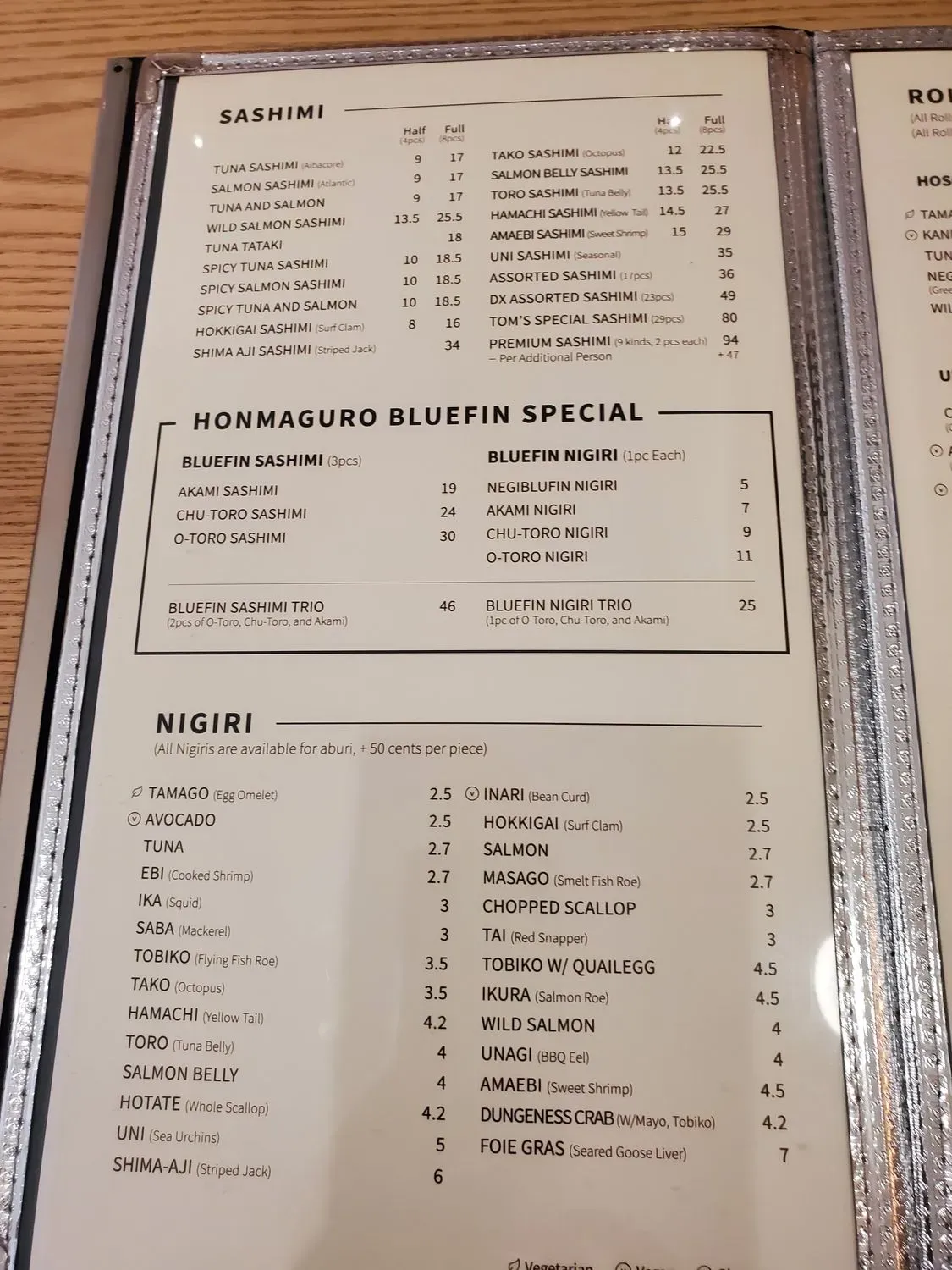 Menu 3