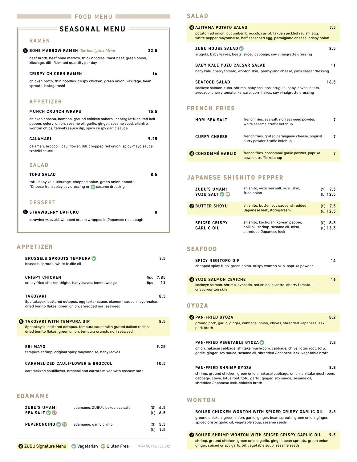 Menu 3