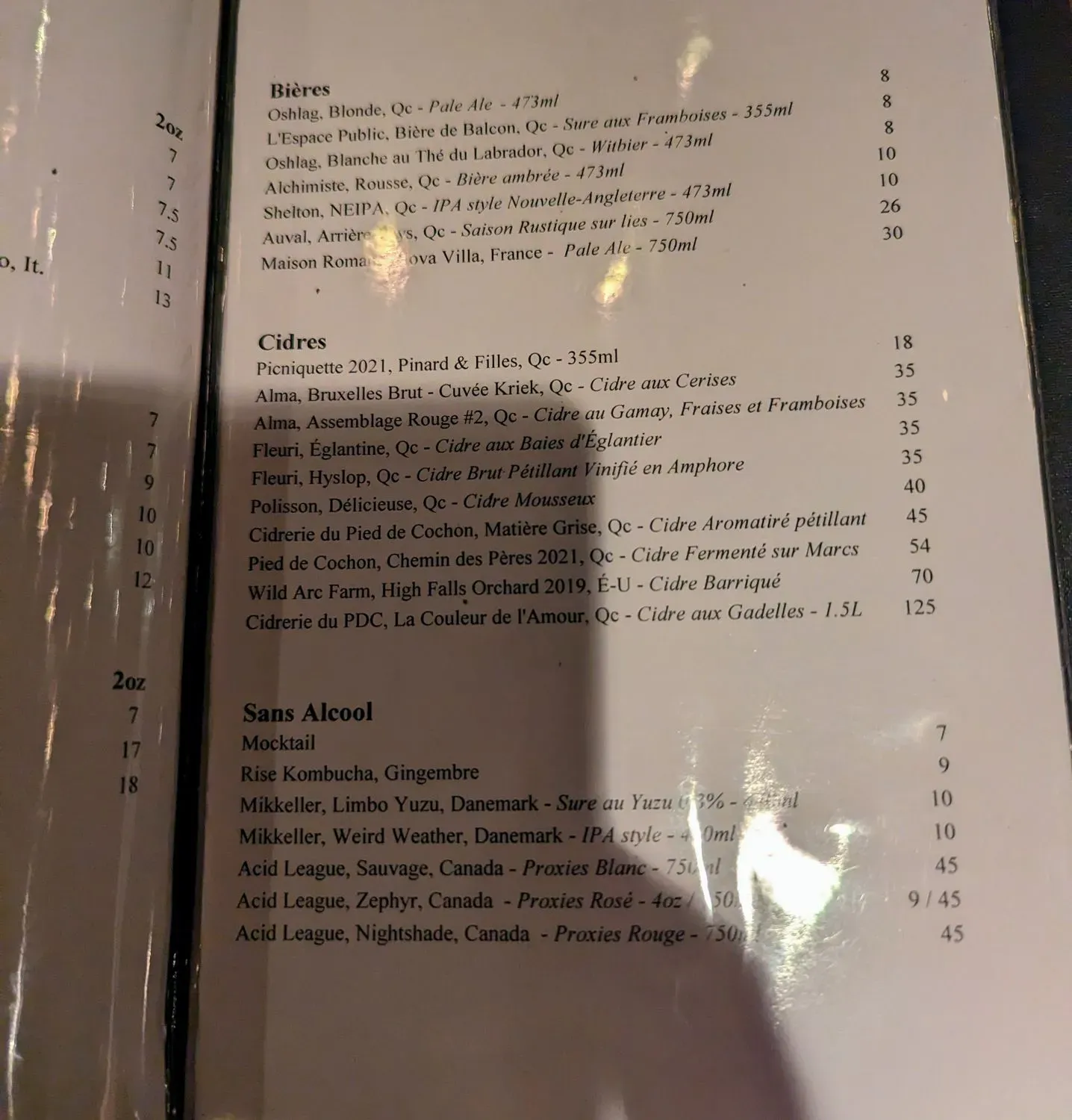 Menu 6