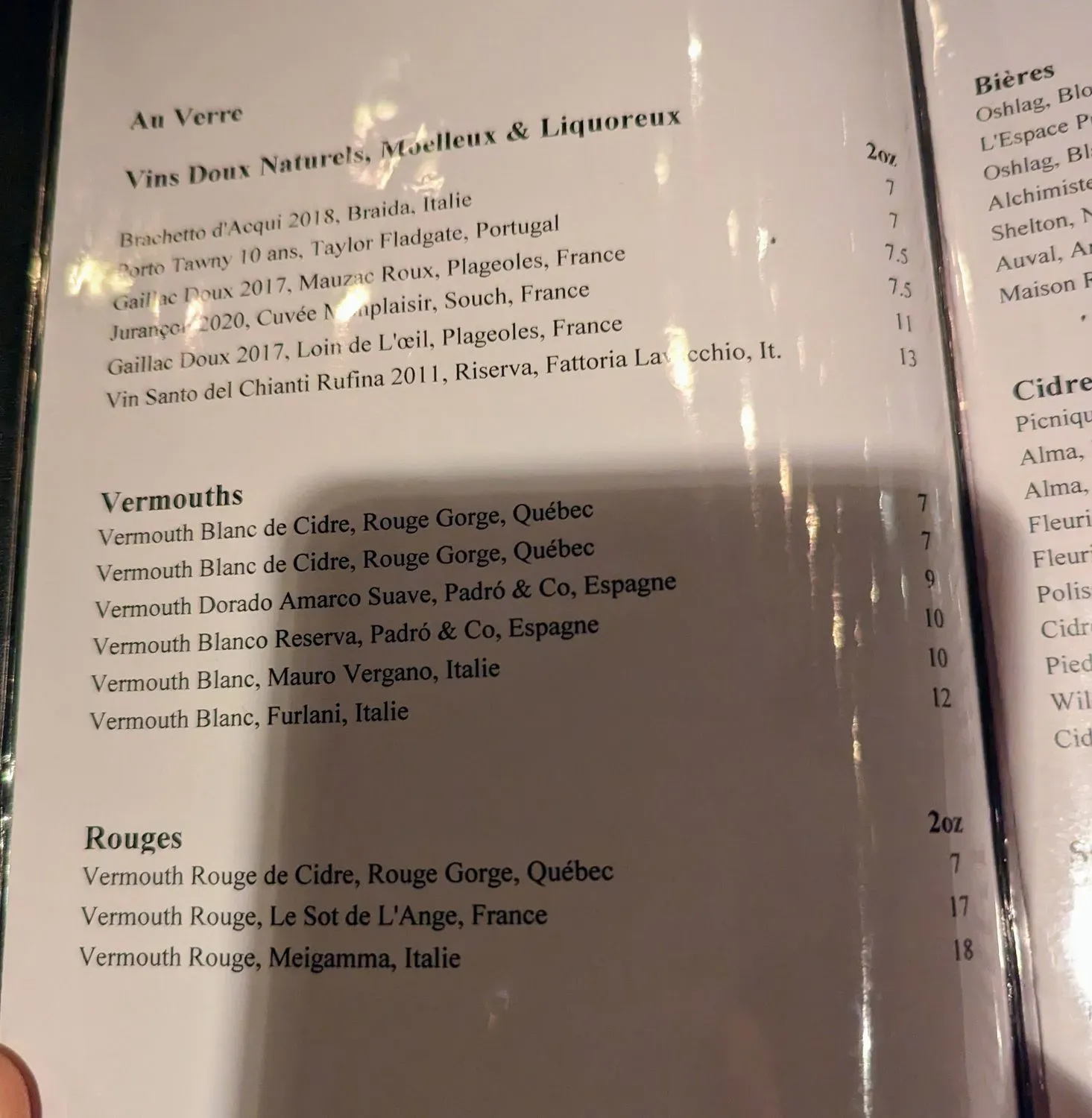 Menu 5