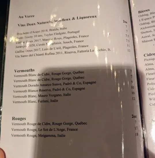 Menu 5