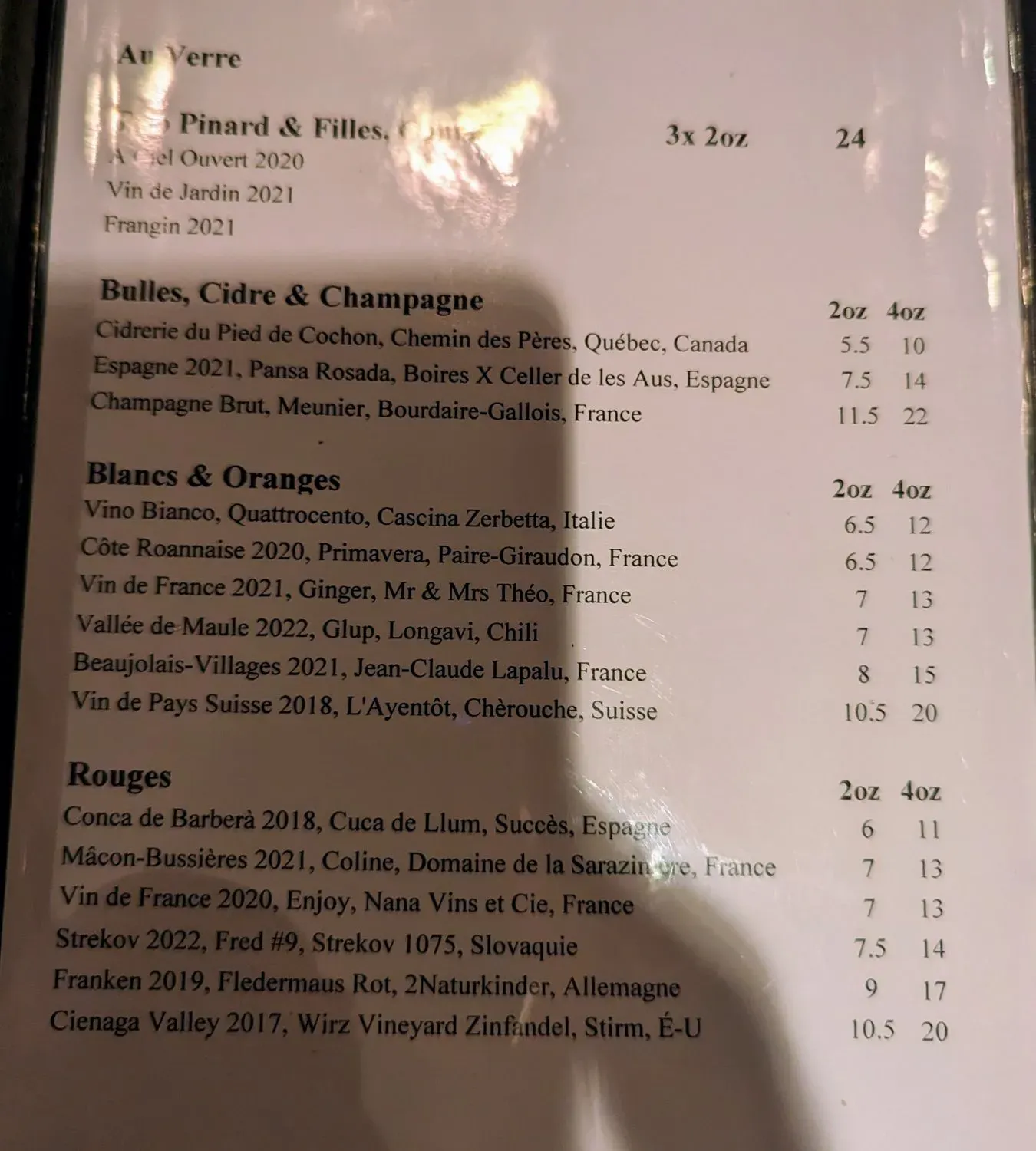 Menu 2