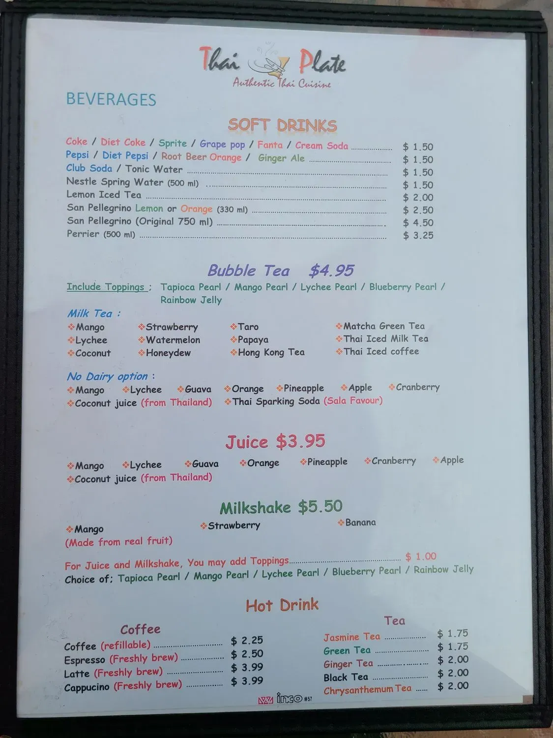 Menu 5