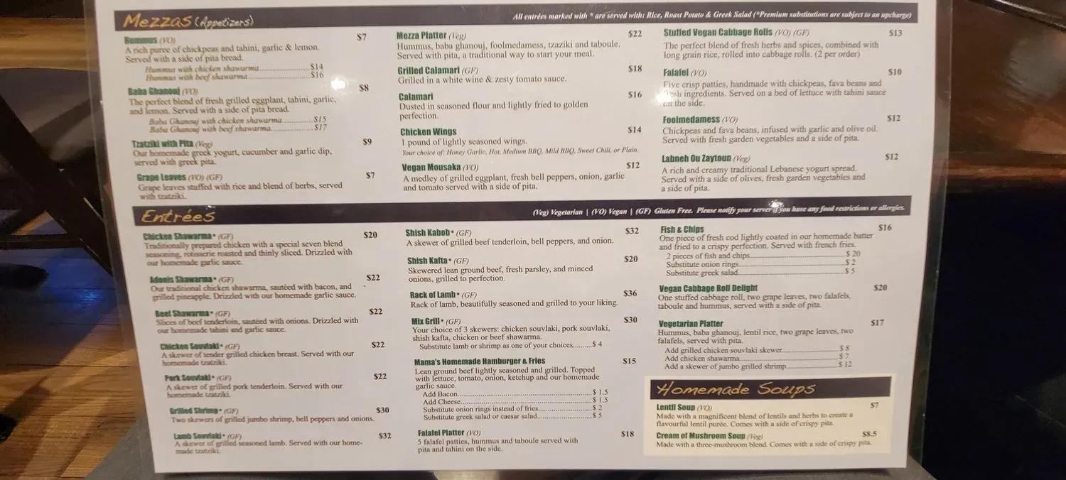 Menu 1