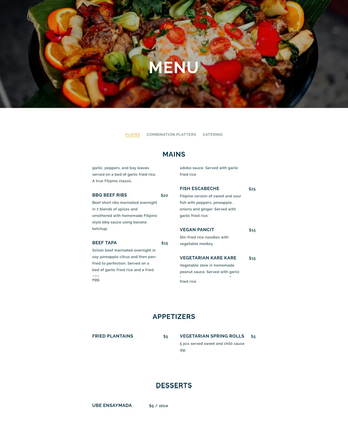 Menu 1