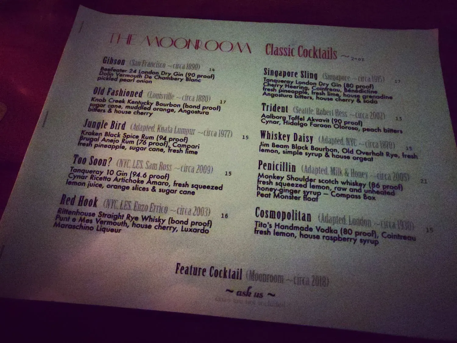 Menu 6