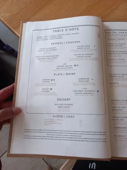 Menu 5