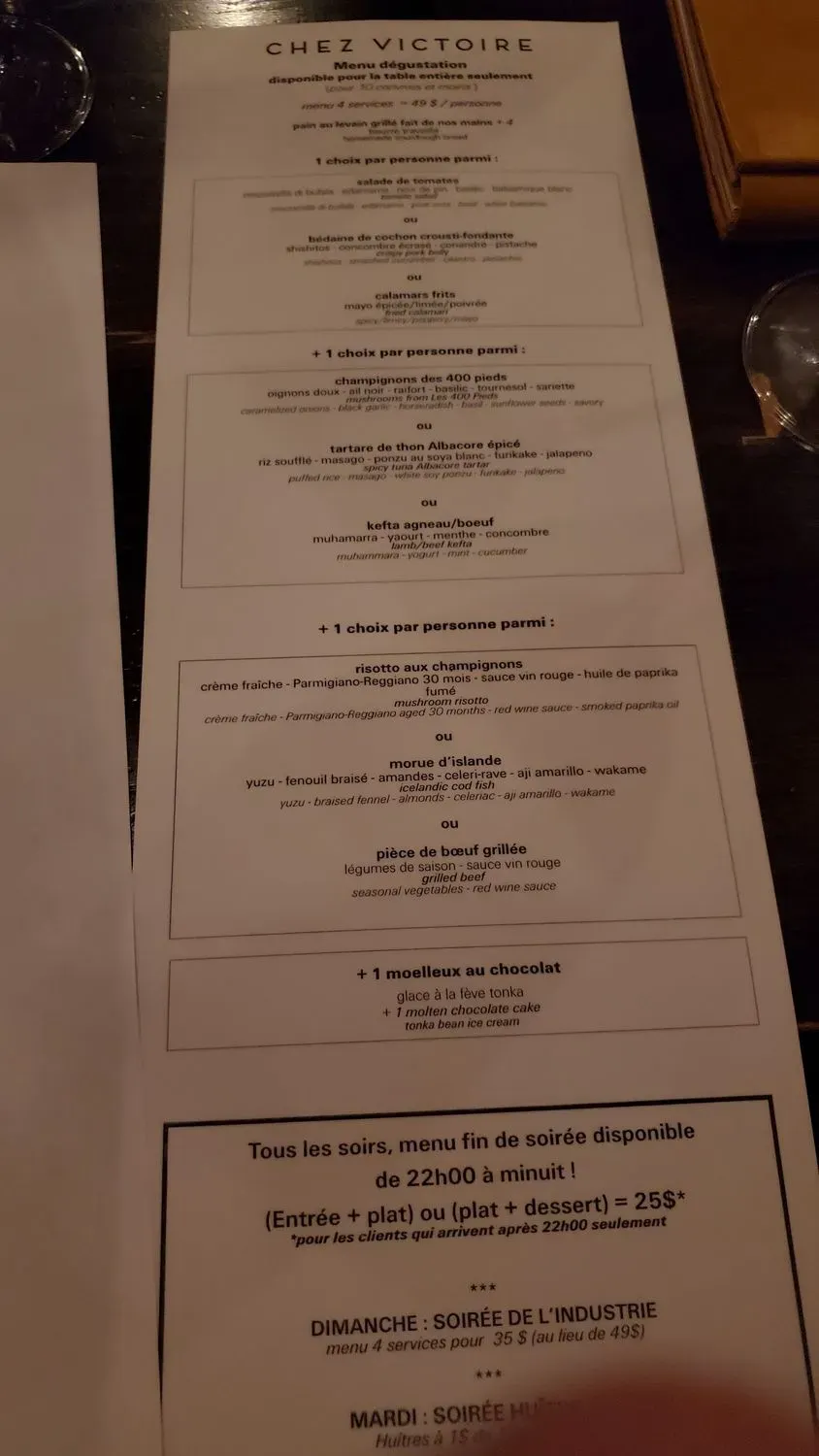 Menu 5