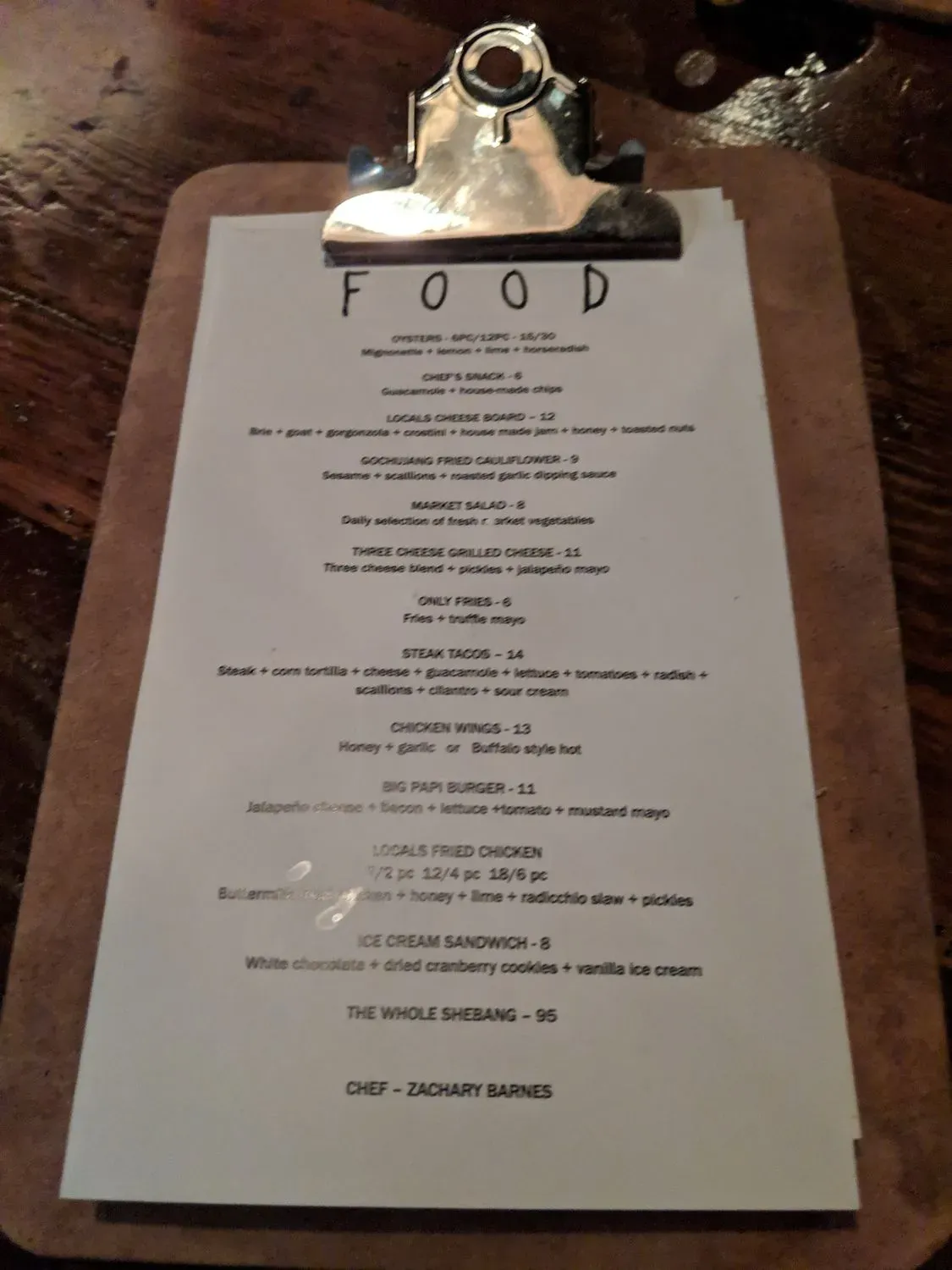 Menu 5