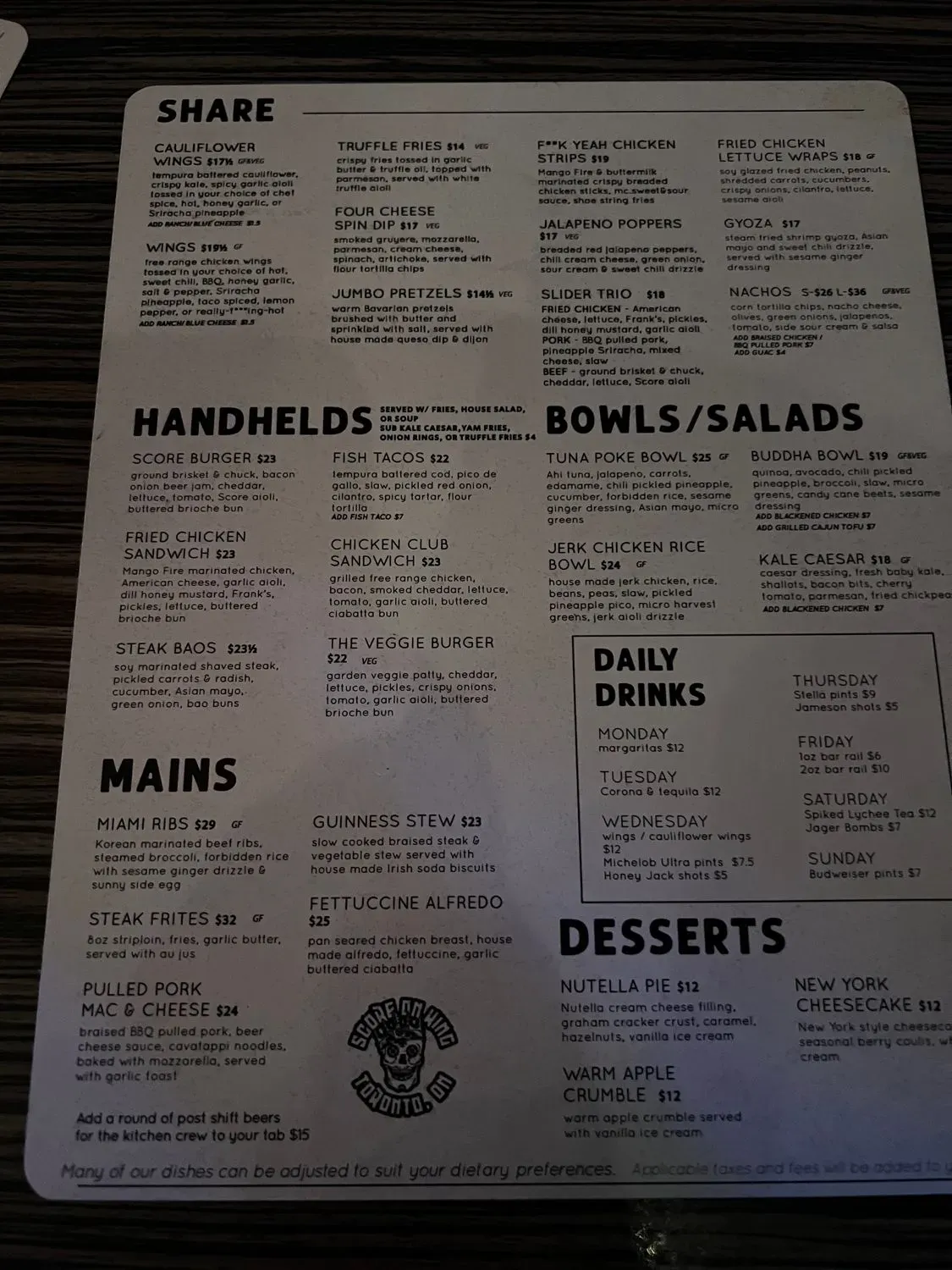 Menu 5