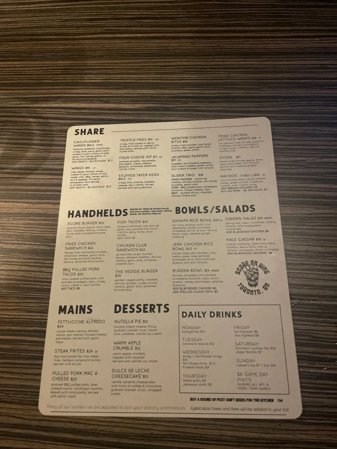 Menu 6