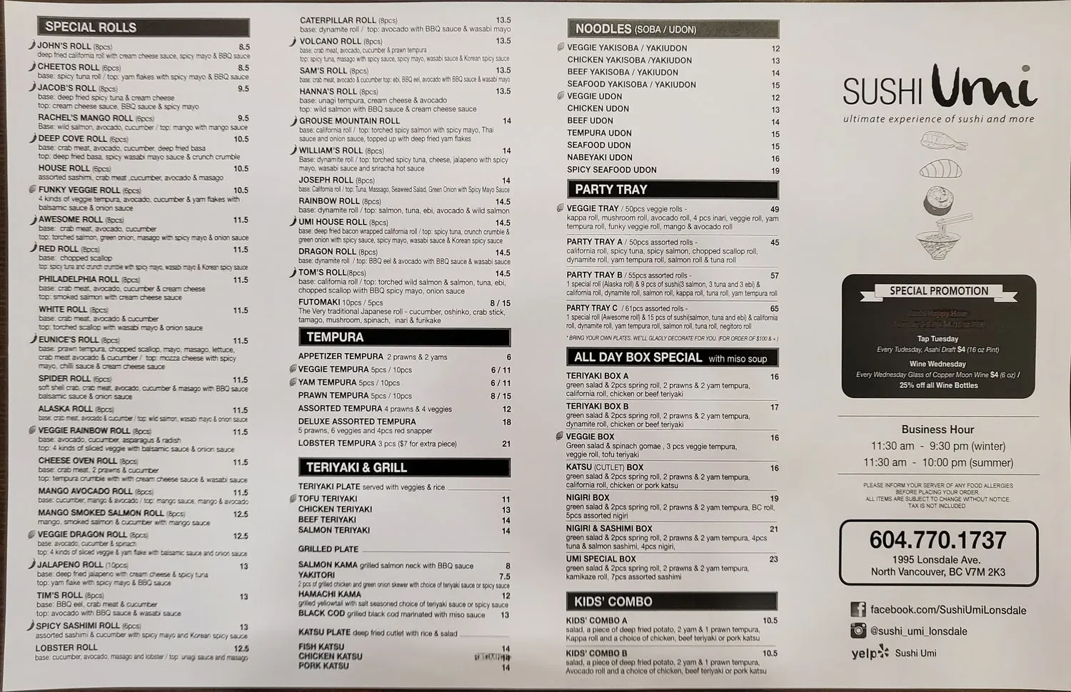 Menu 1