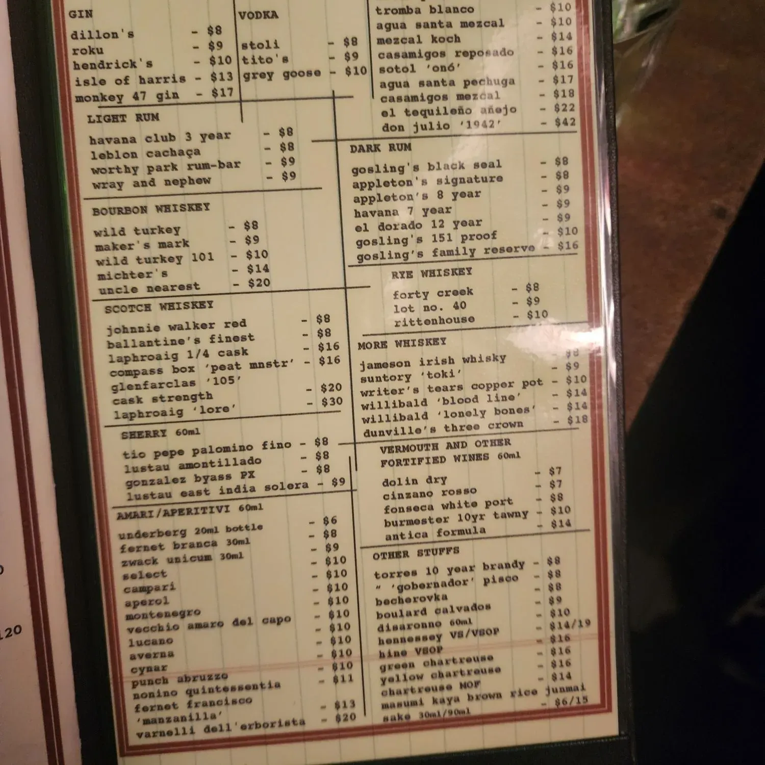 Menu 6