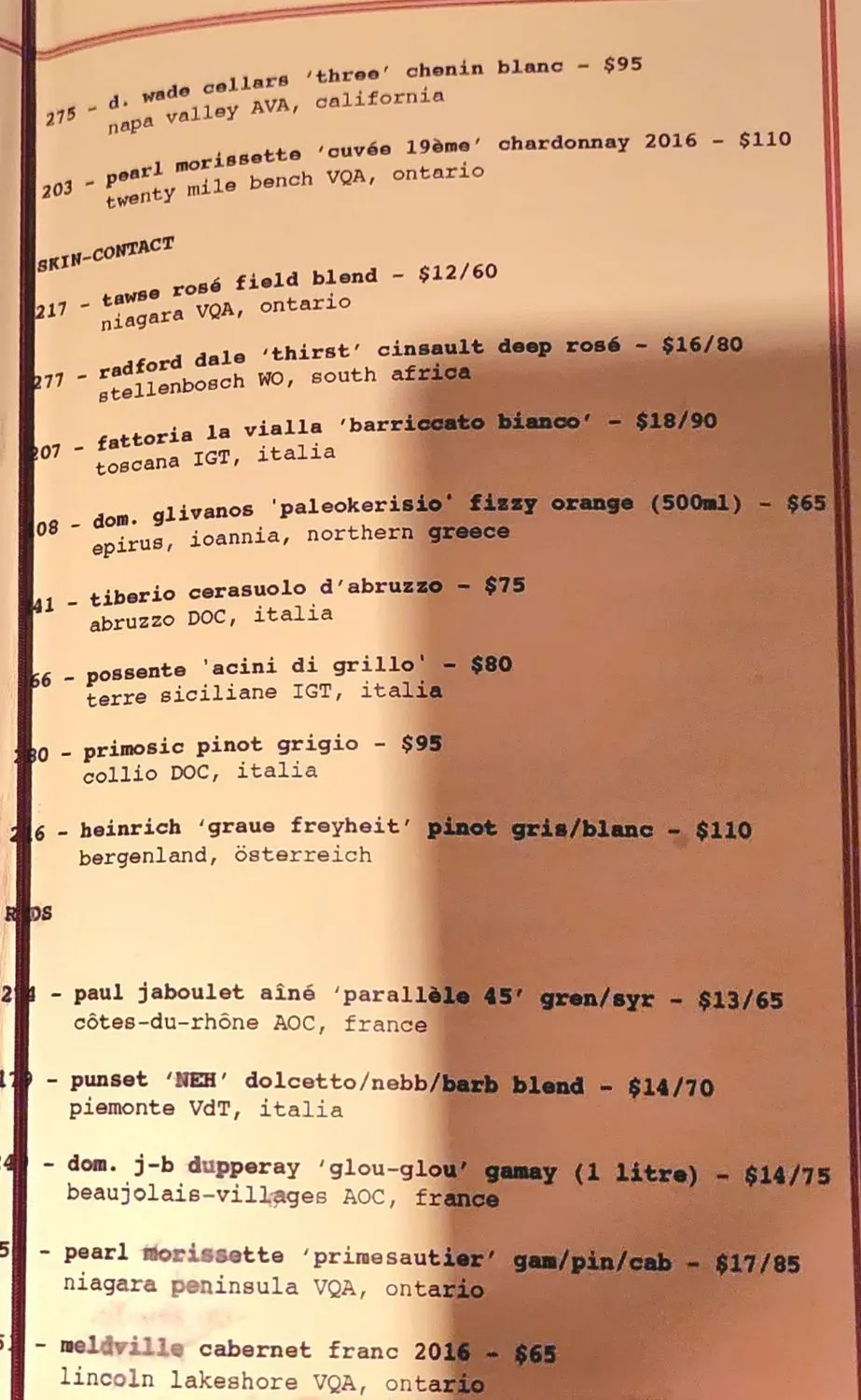 Menu 4