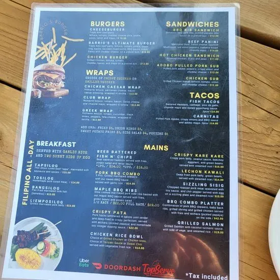 Menu 2