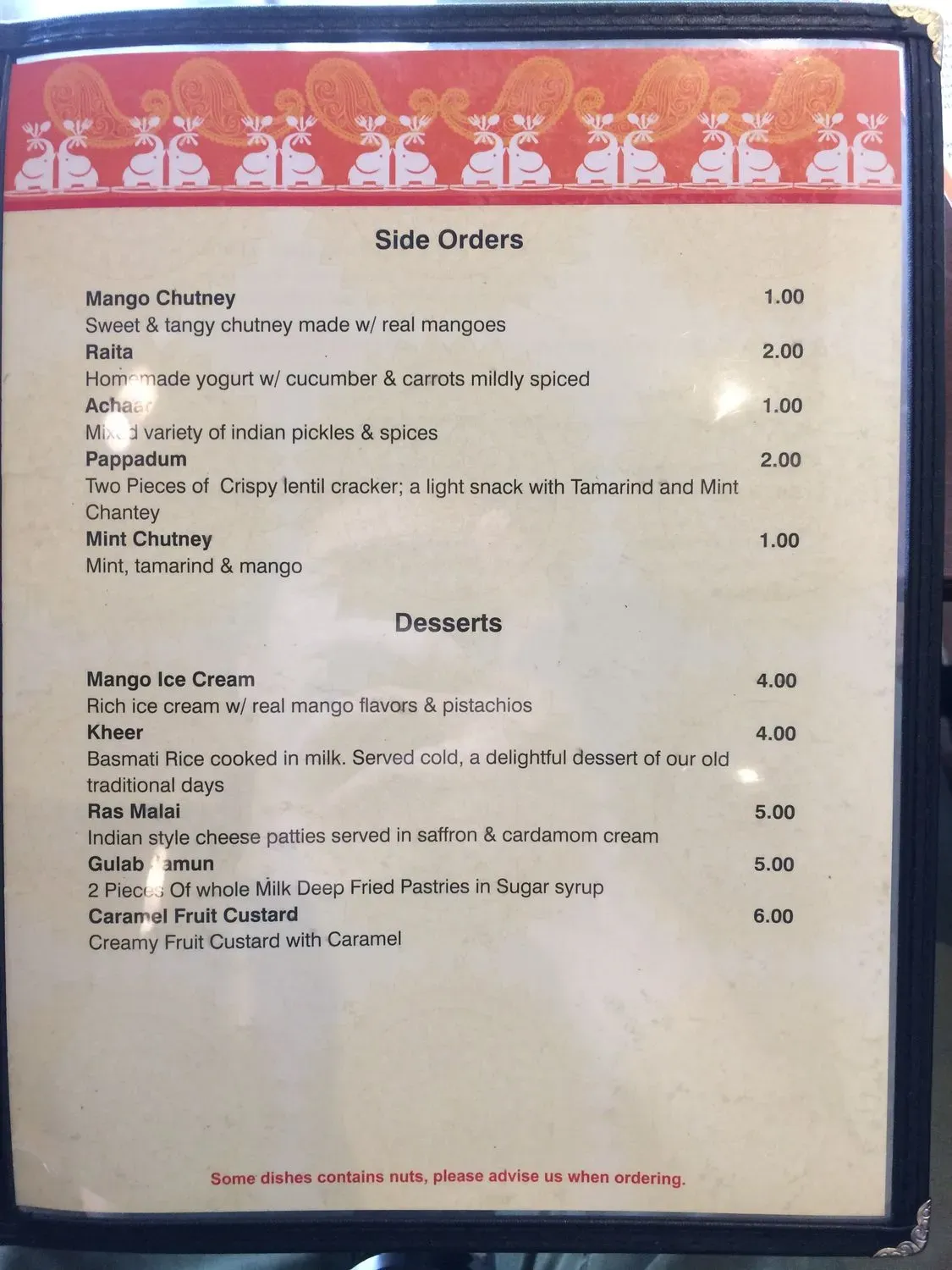 Menu 5