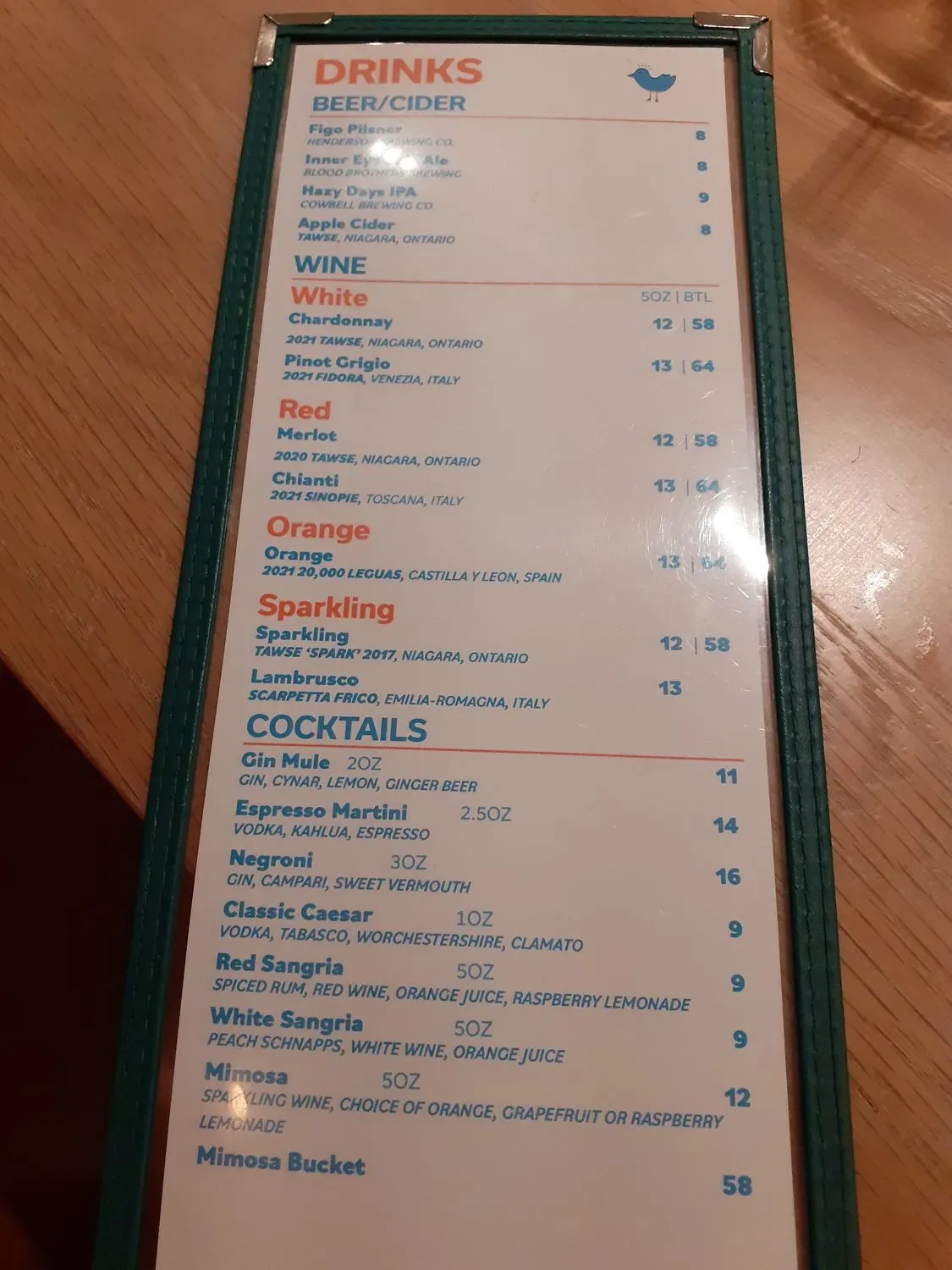 Menu 5