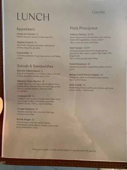 Menu 1