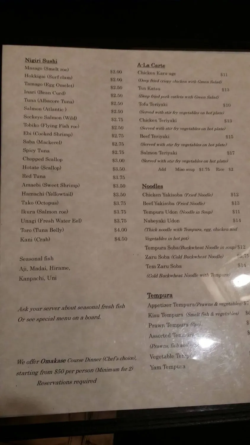 Menu 4