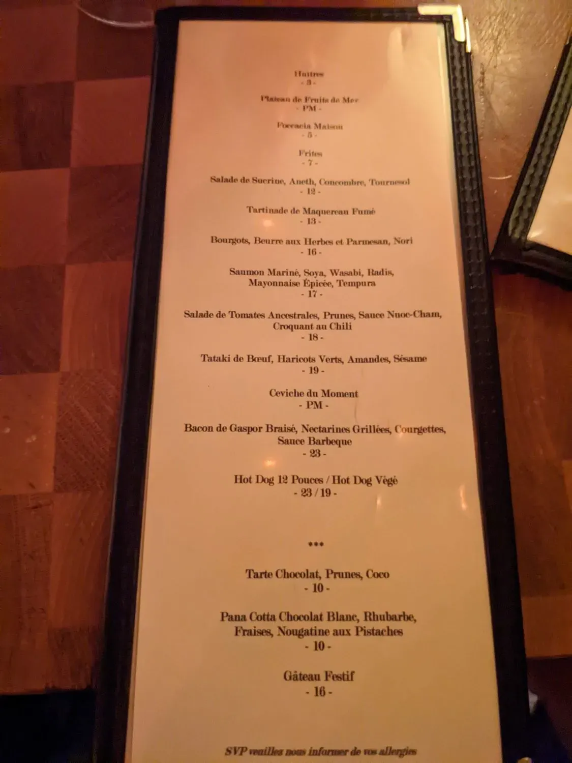 Menu 6