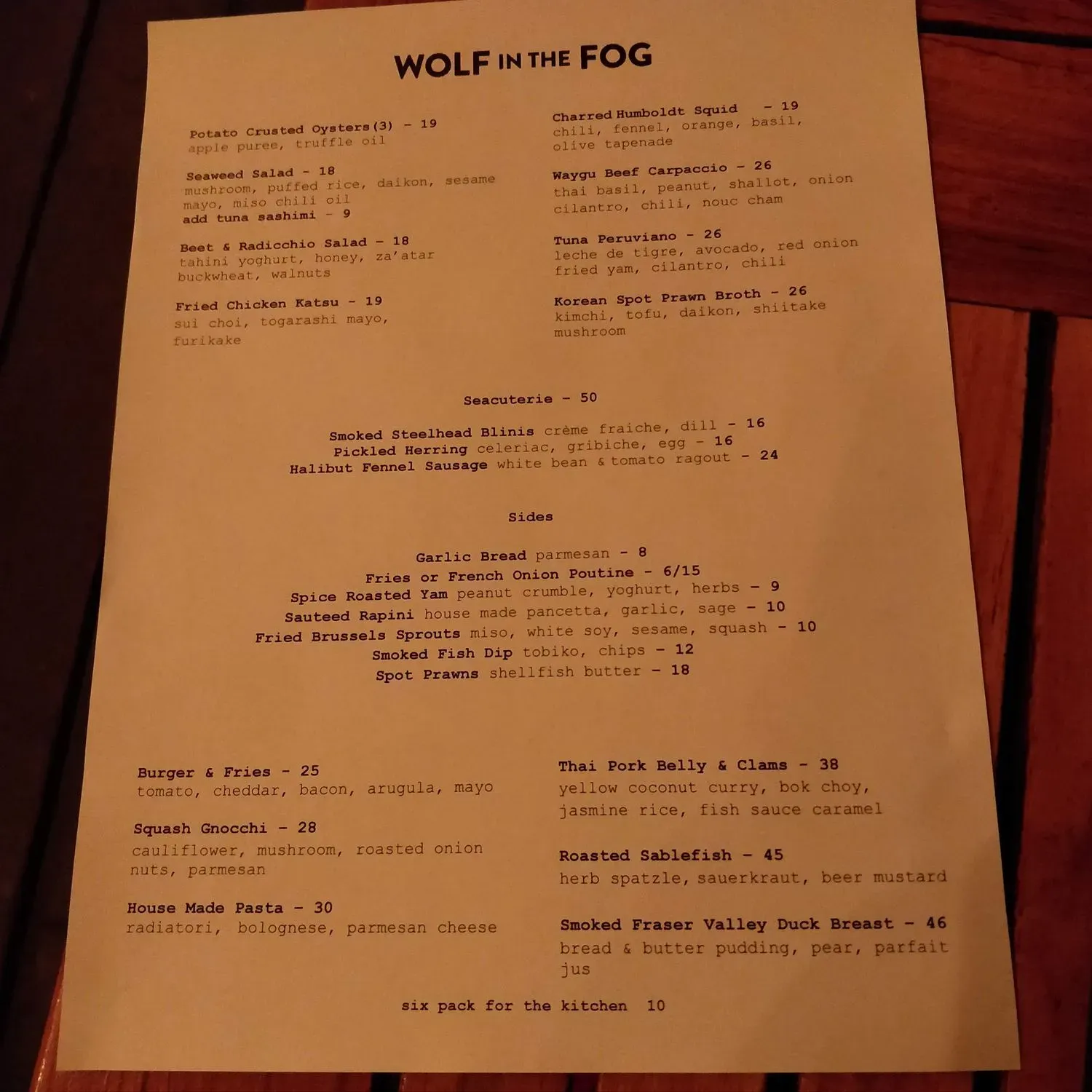 Menu 1