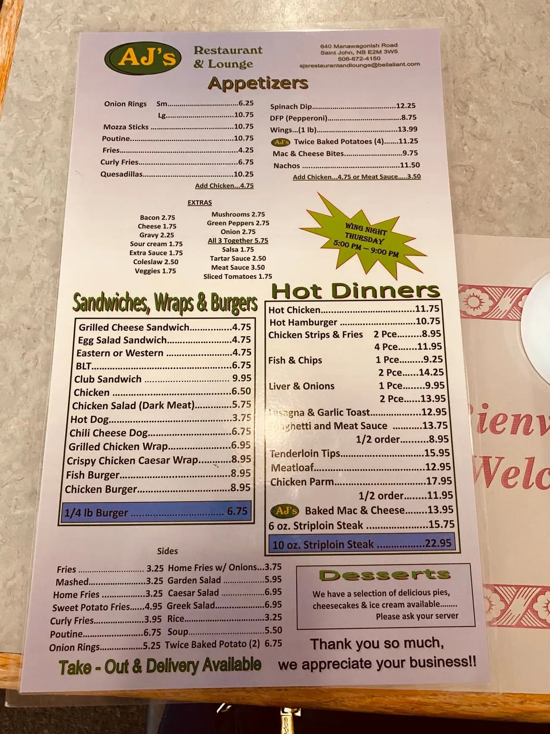 Menu 4