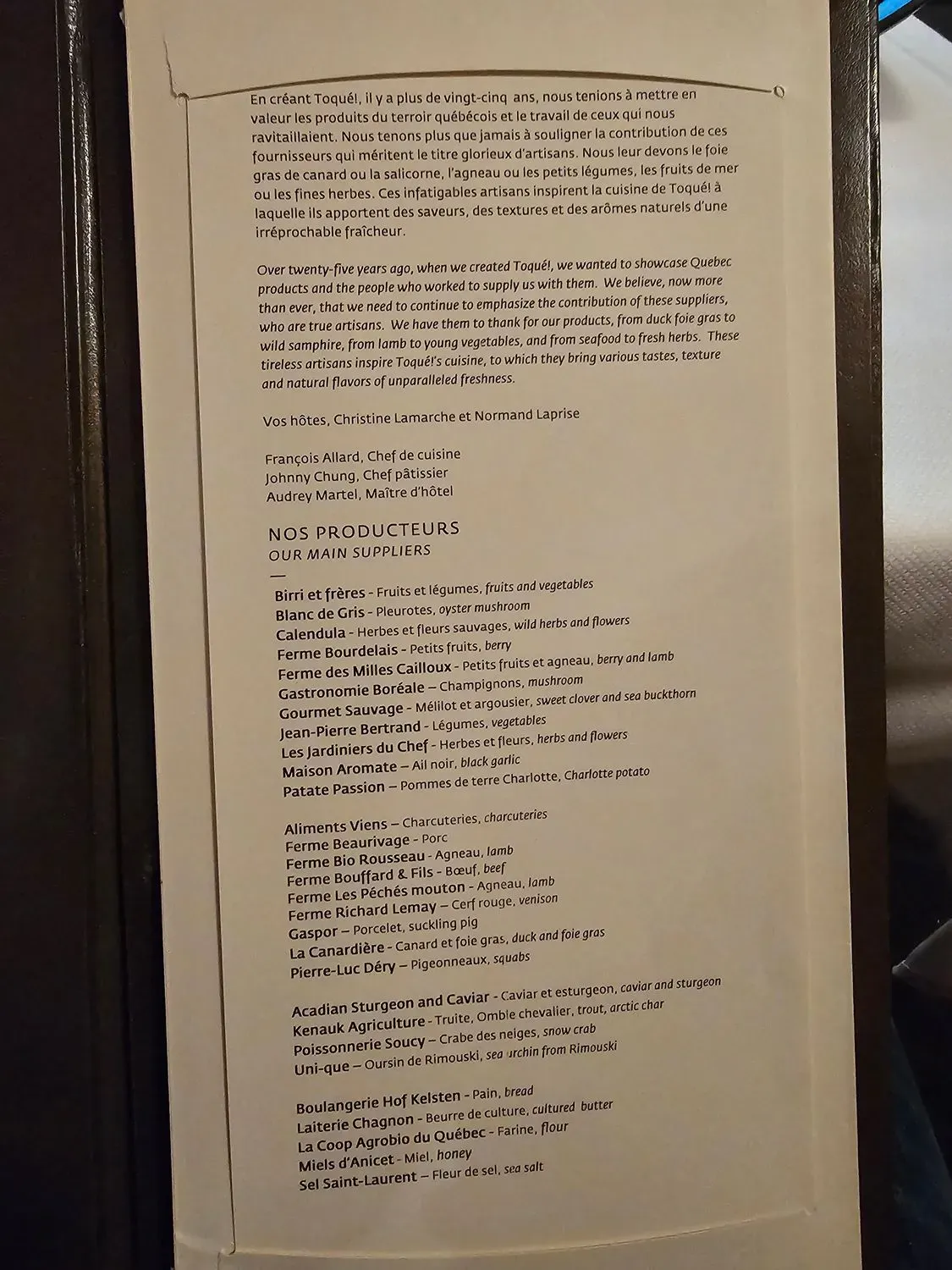 Menu 6