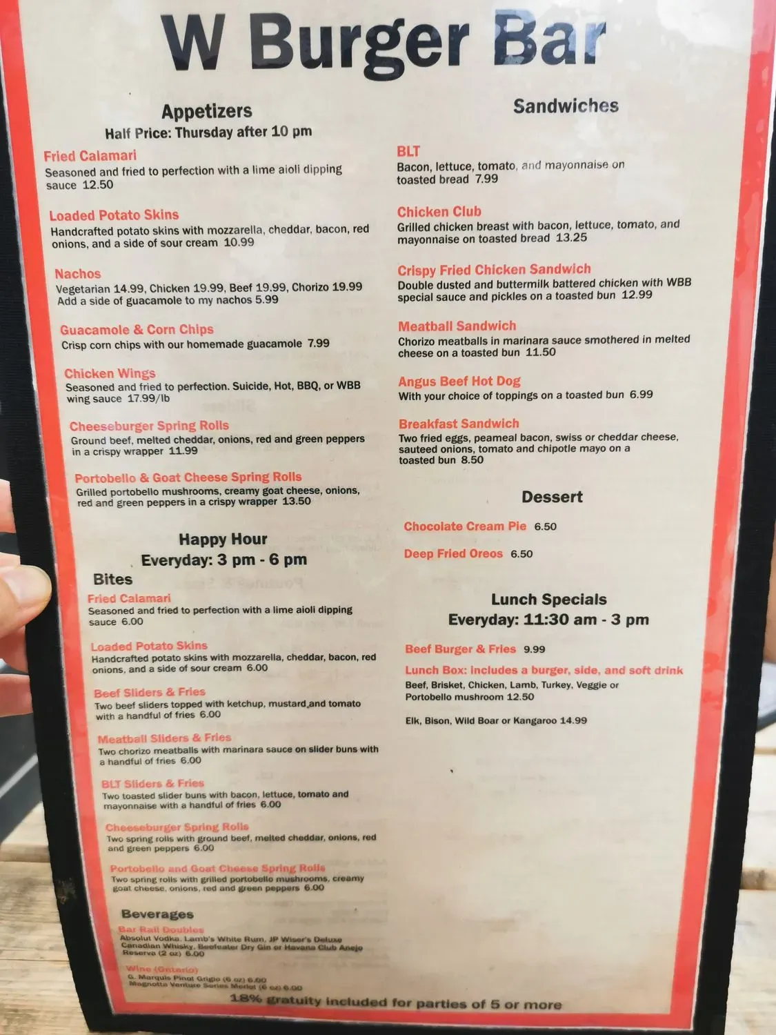 Menu 4