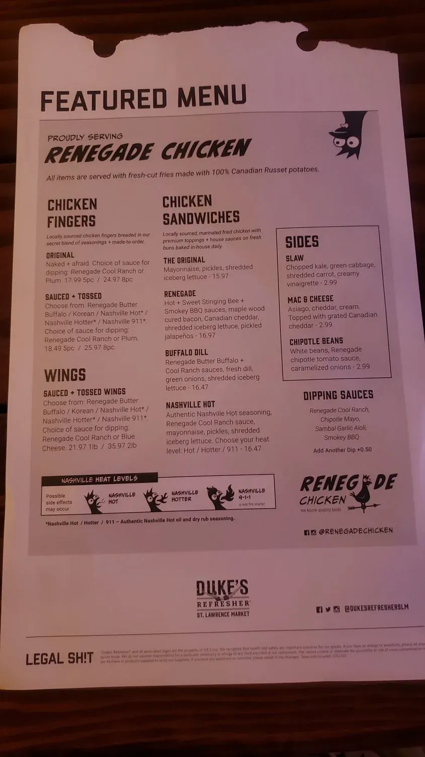 Menu 5