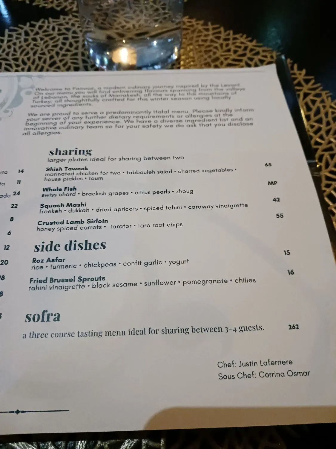 Menu 5