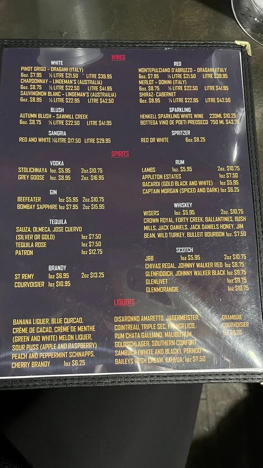 Menu 1