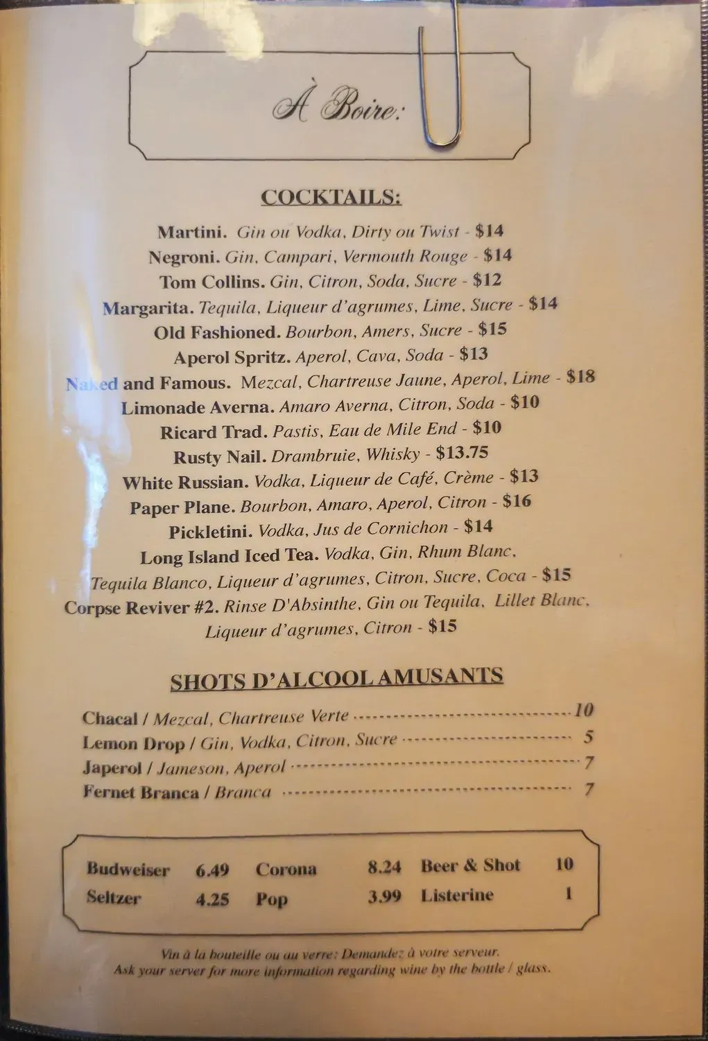 Menu 1