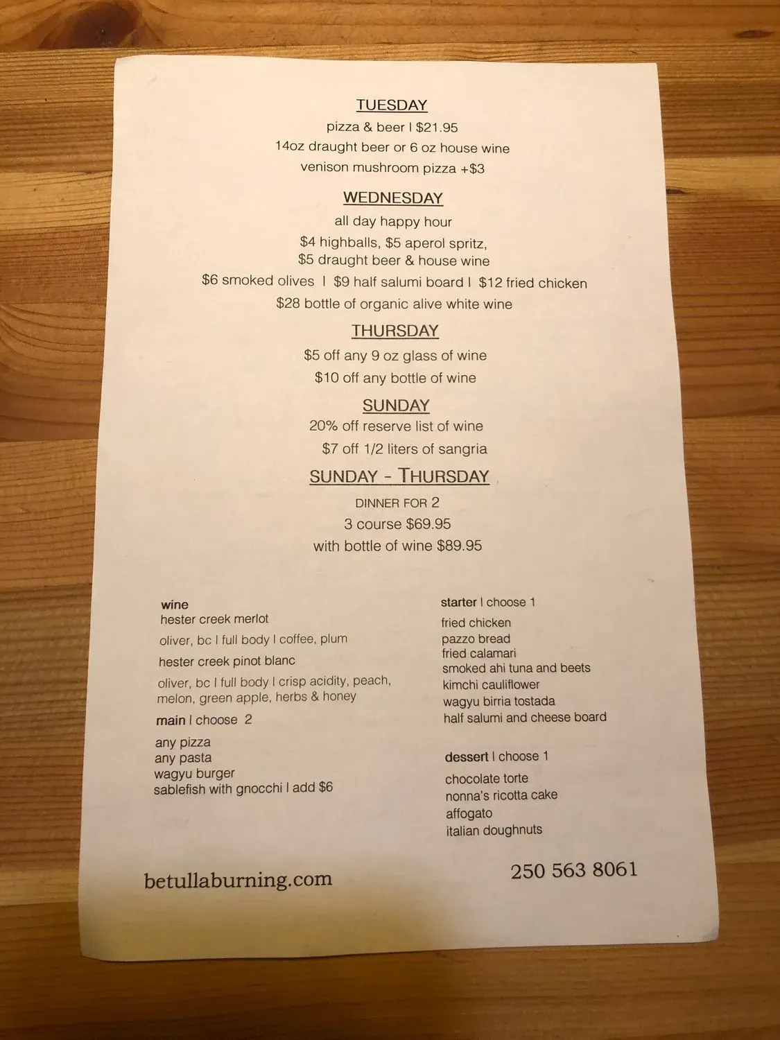 Menu 6