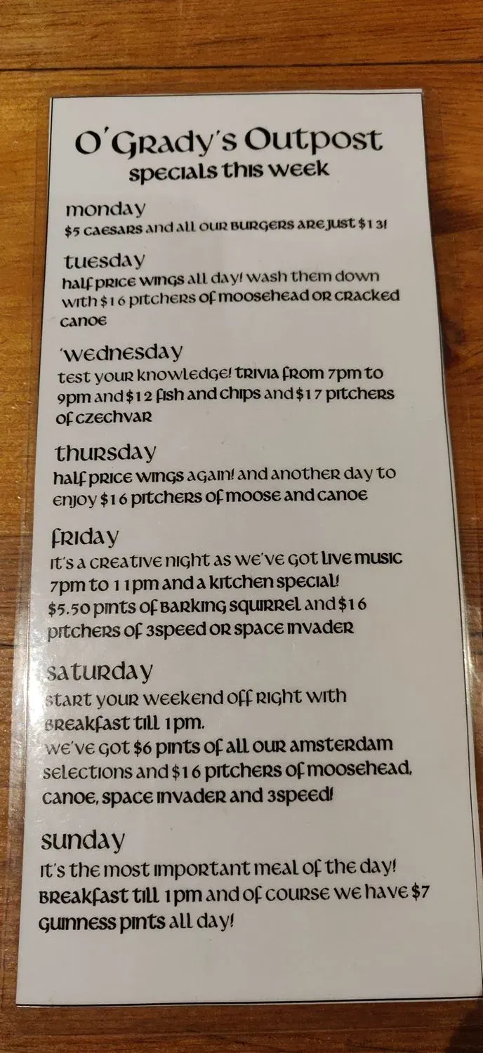 Menu 5