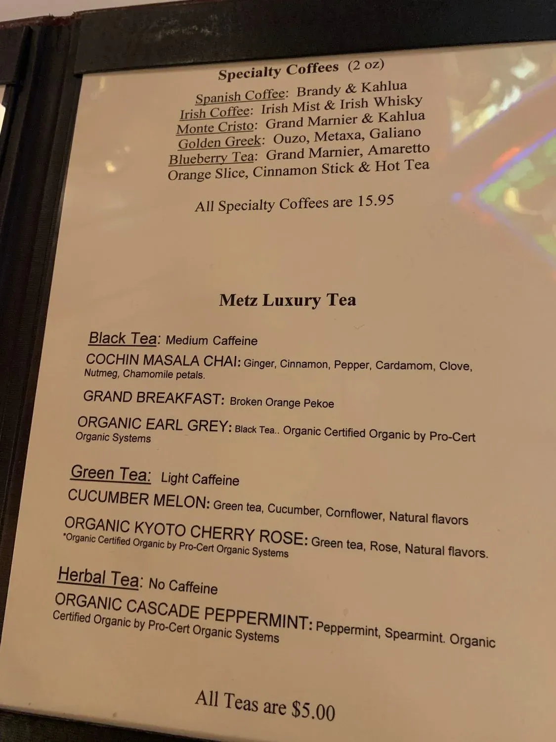 Menu 1