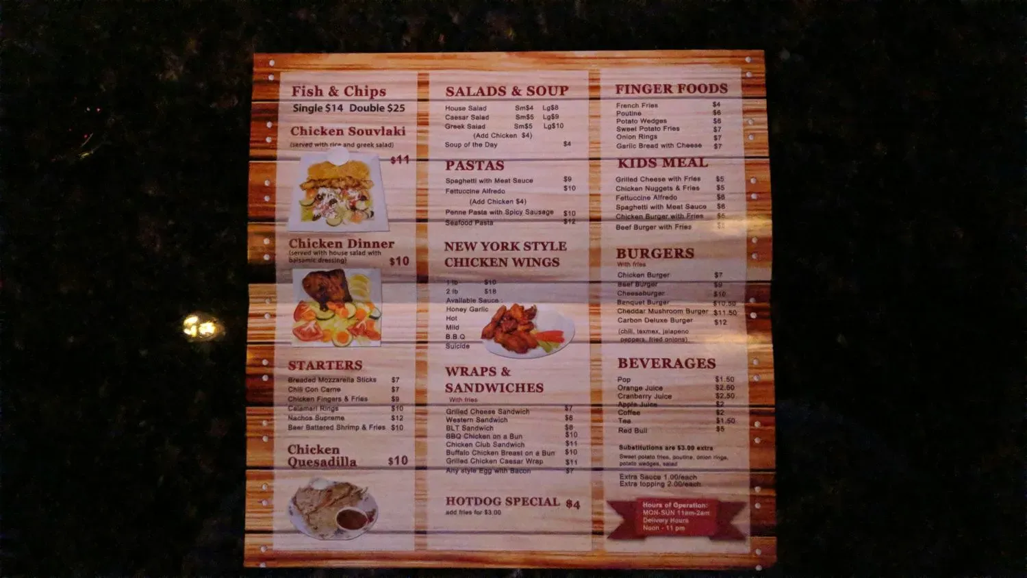 Menu 5