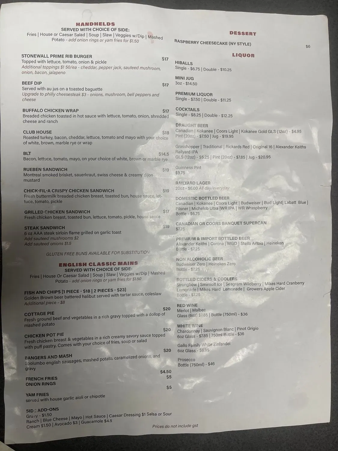 Menu 2