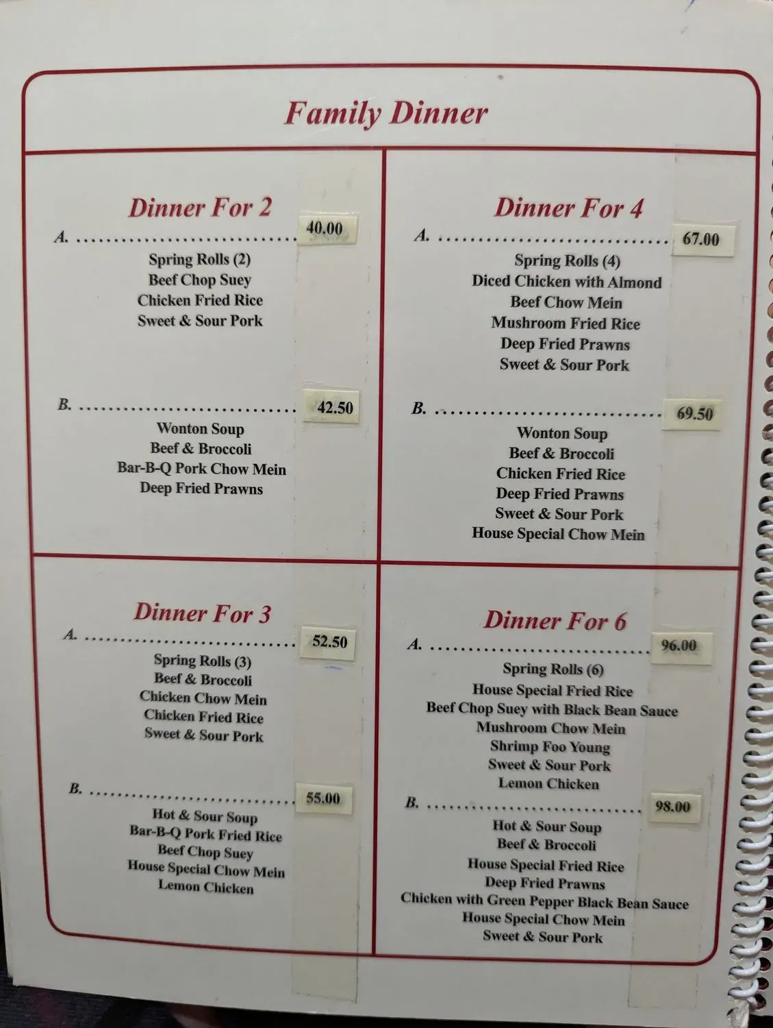 Menu 2