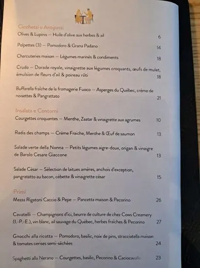 Menu 1