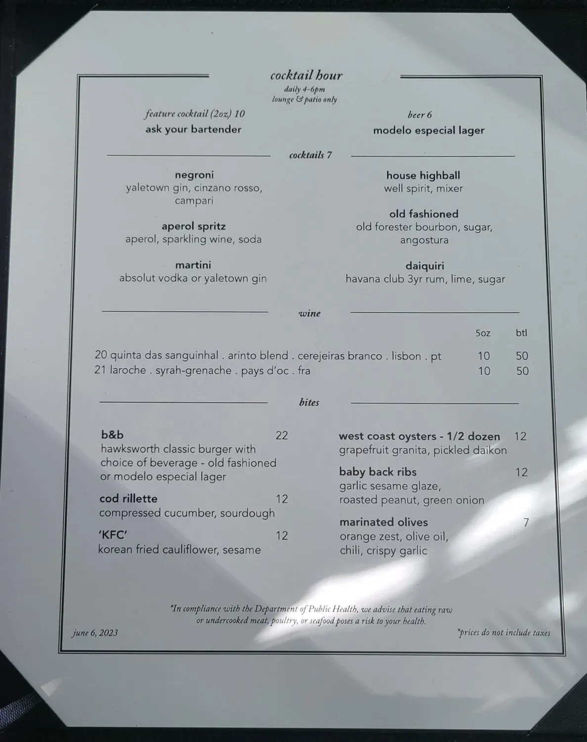 Menu 6