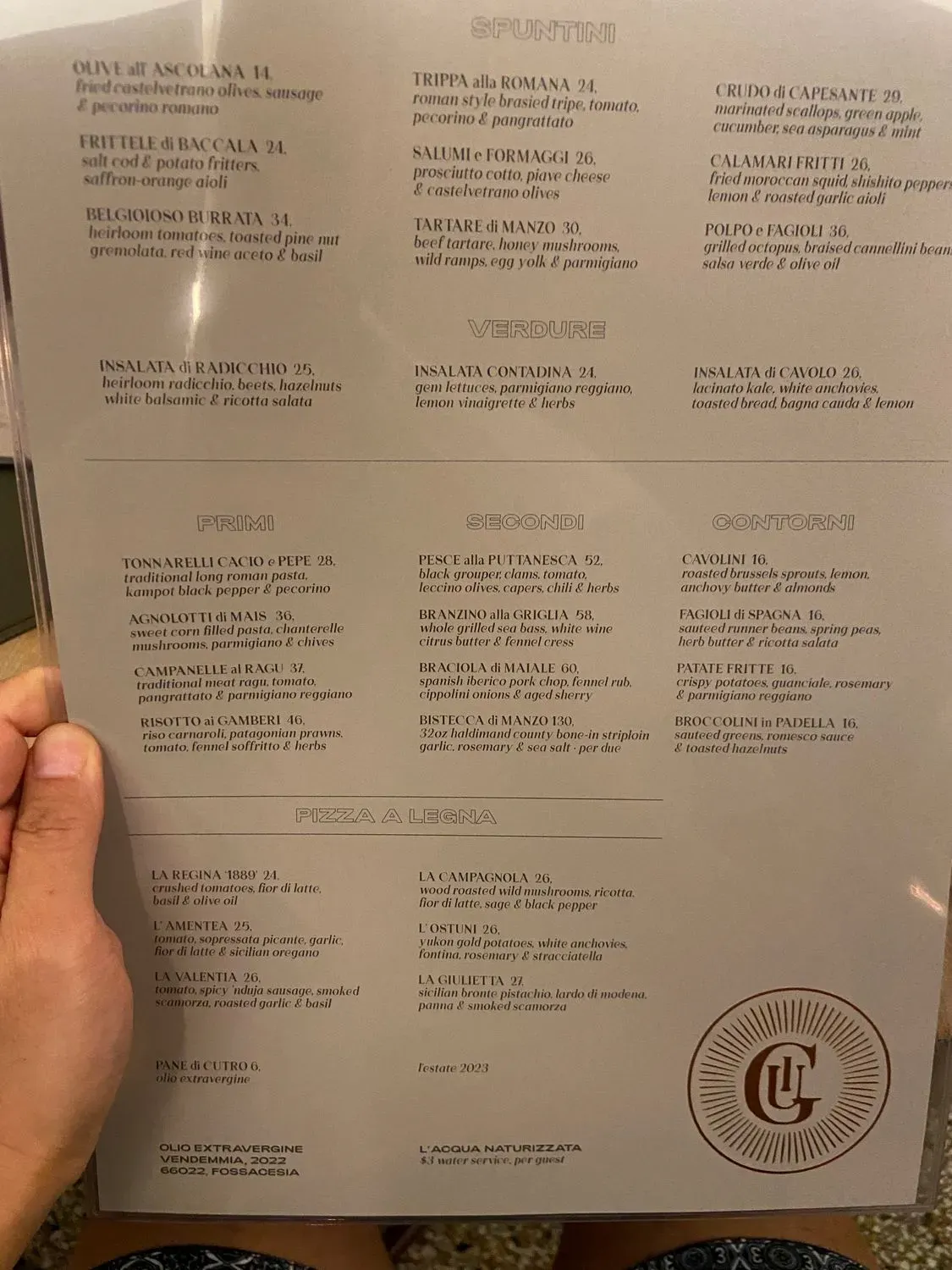 Menu 5