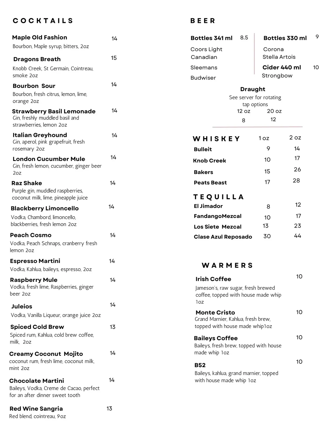 Menu 2